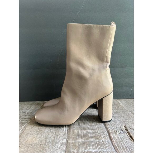 Sarto by Franco Sarto Binnie Leather Square Toe Booties Size 8 - Picture 3 of 9